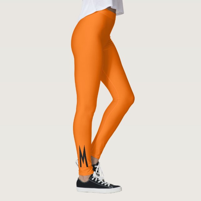 Enkel modern, nybörjande Orange Leggings (Höger)