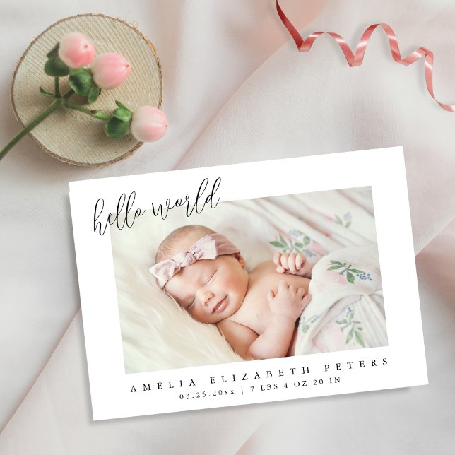 Enkel modern nyfödd födelseattentat meddelande (Skapare uppladdad)