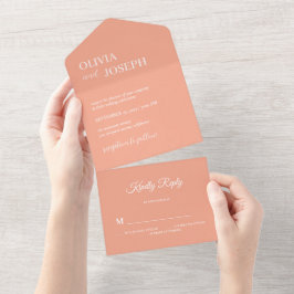 Enkel modern och minimalistisk | Peach Bröllop
