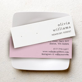 Enkel modern örhänge displaykort litet visitkort