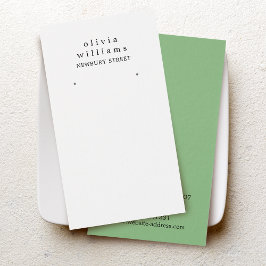 Enkel modern örhänge displaykort visitkort