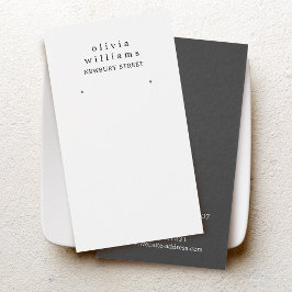 Enkel Modern Örhänge Visningskort Visitkort