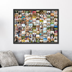 Enkel modern Personlig 108 Fotokollage Poster