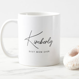 Enkel modern Personlig, bästa Mamma någonsin Kaffemugg
