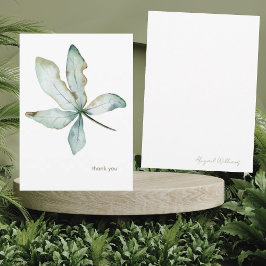 Enkel, modern Personlig Tropical Greenery Tack Kort