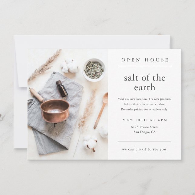 Enkel modern Photo Business Open House (Framsida)