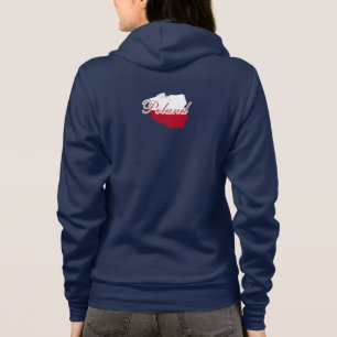 Enkel modern Polen Flagga karta Souvenir T Shirt