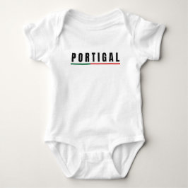 Enkel modern Portugal Art Brev Flagga Souvenir T Shirt