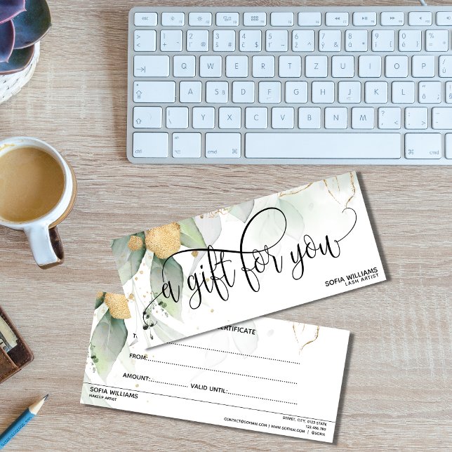 Enkel, modern presentkort för gift-certifikat (Skapare uppladdad)