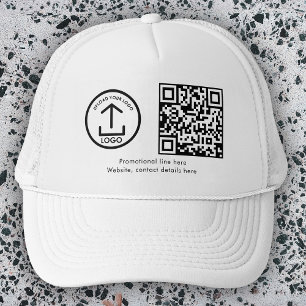 Enkel Modern Professionell Business Logotyp QR-kod Keps
