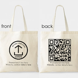 Enkel Modern Professionell Business Logotyp QR-kod Tygkasse