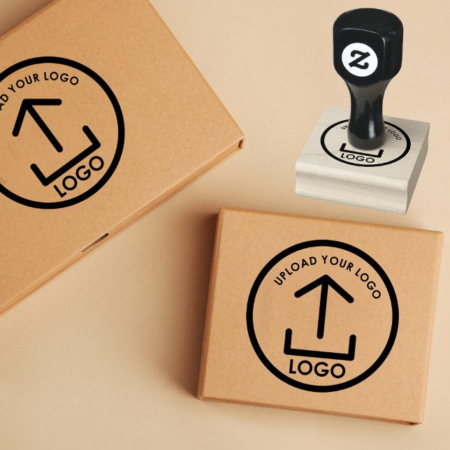 Enkel Modern Professionell Business Logotyp Stämpel (Simple Modern Professional Business Logo Rubber Stamp)