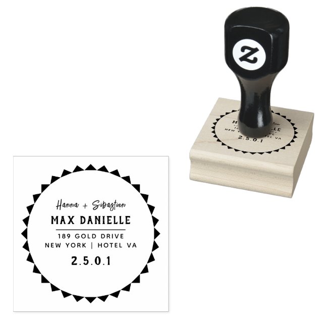 Enkel modern Professionell Dold botaniskt andetag Stämpel (Stämplad)