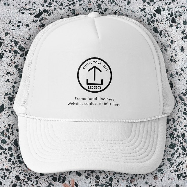 Enkel modern Professionell - Logotyp och text för  Keps (Simple Modern Professional Business Logo & Text Trucker Hat)
