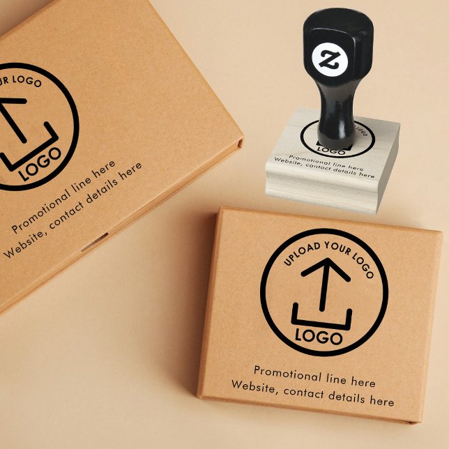 Enkel modern Professionell - Logotyp och text för  Stämpel (Simple Modern Professional Business Logo & Text Rubber Stamp)