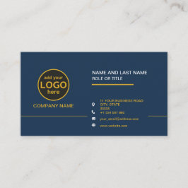 Enkel Modern Professionell Mörk Färg lägg till Log Visitkort