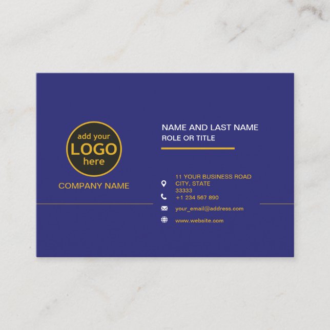 Enkel Modern Professionell Mörk Färg lägger till L Visitkort (Framsida)