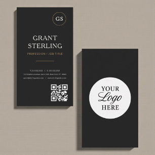 Enkel Modern QR-kod Logotyp Professionell Visitkort