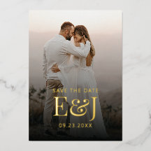 Enkel modern rättshjälp sparar datumet Bröllop