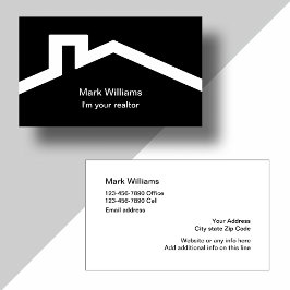 Enkel, modern, realistisk design visitkort