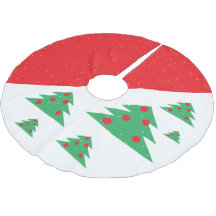 Enkel Modern Red Grönt Julgran Bollar