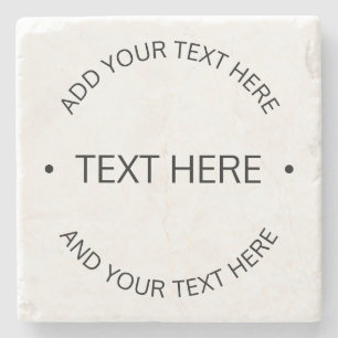 Enkel modern redigerbar text Vit och svart Stenunderlägg