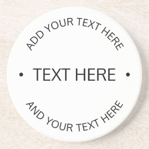 Enkel modern redigerbar text Vit och svart Underlägg