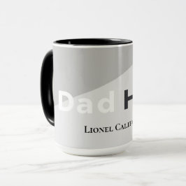 Enkel Modern Ren Minimalistisk Pappa Hjälte Presen Mugg