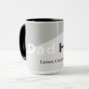 Enkel Modern Ren Minimalistisk Pappa Hjälte Presen Mugg