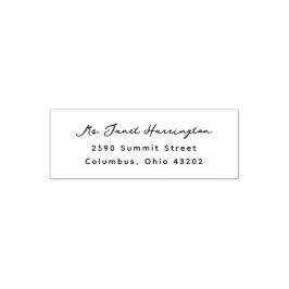 Enkel Modern Returadress för skript Självfärgande Stämpel