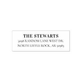 Enkel modern Returadress i familjen Självfärgande Stämpel