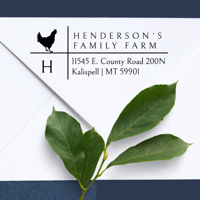 Enkel modern Returadress i serverfamiljen Självfärgande Stämpel (Skapare uppladdad)