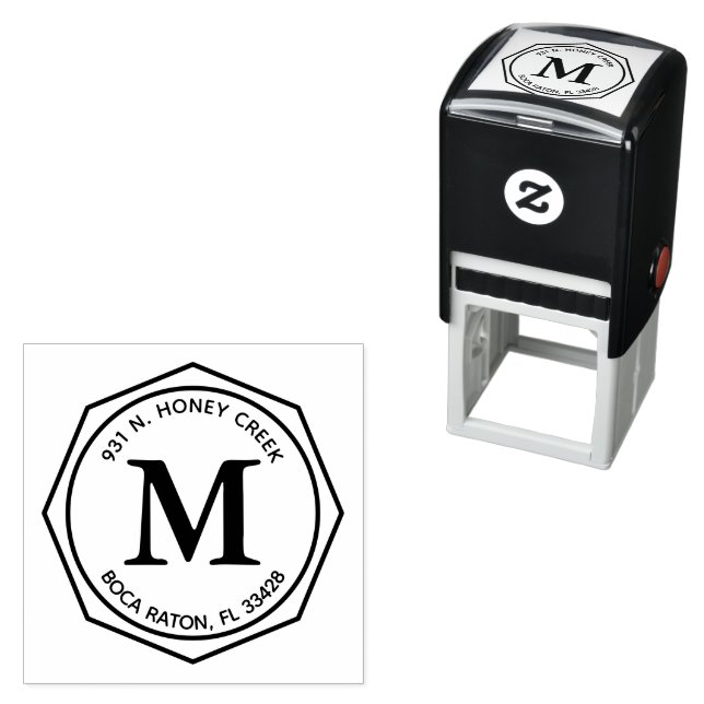 Enkel modern Returadress rengör Anpassad design Självfärgande Stämpel (In Situ)