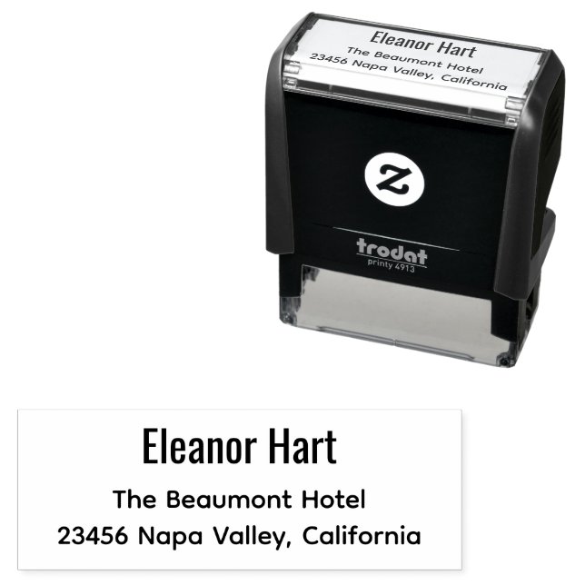 Enkel modern returadress självbläckande stämpel (In Situ)