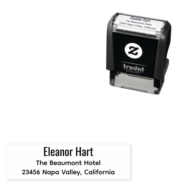 Enkel modern returadress självbläckande stämpel (In Situ)