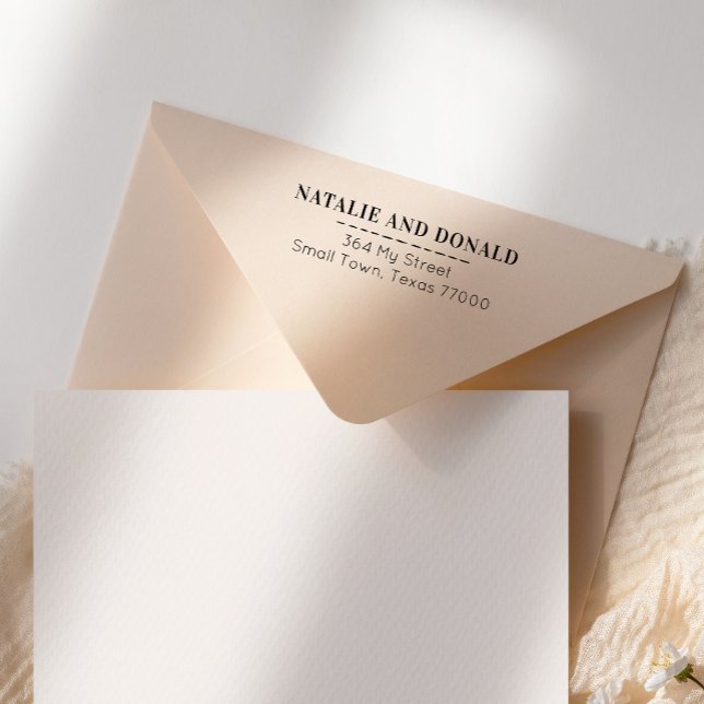 Enkel modern Returadress Självfärgande Stämpel (Skapare uppladdad)