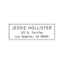 Enkel modern Returadress Stämpel