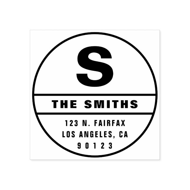 Enkel modern Returadress Stämpel (Tryck)