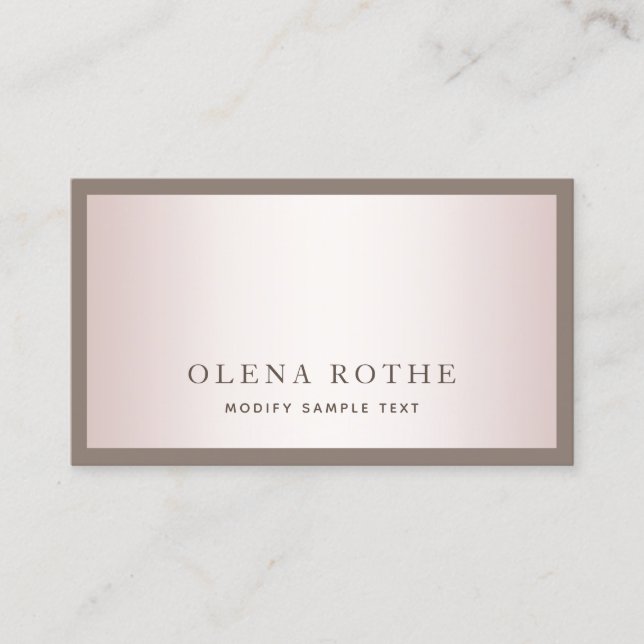 Enkel Modern Ro Guld-Professionell som ringer C (Framsida)