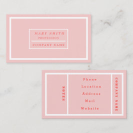 Enkel Modern Ro Quartz Visitkort