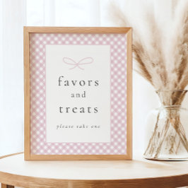 Enkel, modern, Rosa, babyskylt Poster