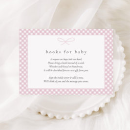 Enkel Modern Rosa Play Bow Bokar för Baby Tilläggskort