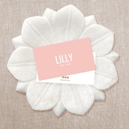 Enkel modern  Rosa - Professionell för skönhetsvår Visitkort