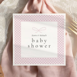 Enkel, modern Rosa-pusselruta Pappersservett