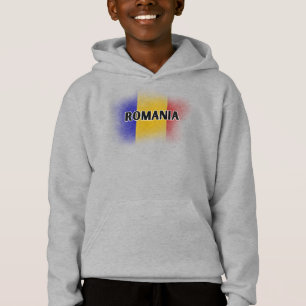 Enkel modern Rumänien Brev Flagga Souvenir T Shirt