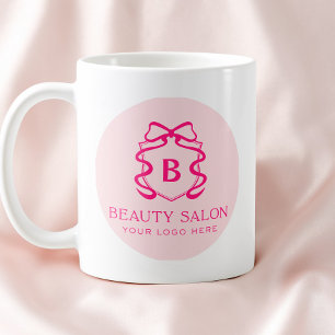 Enkel Modern Rund Företag Logotyp Salong Affär Kaffemugg