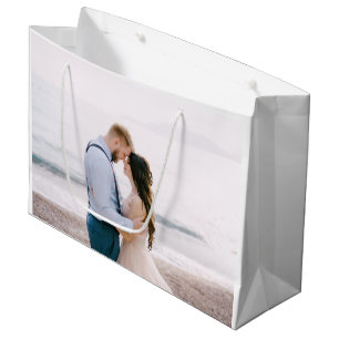 Enkel Modern Script Heart Bröllop Tack