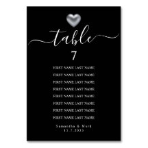 Enkel modern Silver-hjärttyp Bröllop