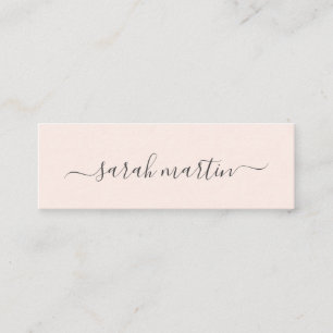 Enkel Modern Skönhetssalong Rosenskär Elegant Mini Visitkort