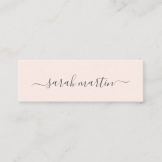Enkel Modern Skönhetssalong Rosenskär Elegant Mini Visitkort